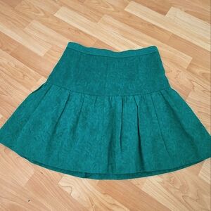 JCrew Green Mini Skirt Size 0